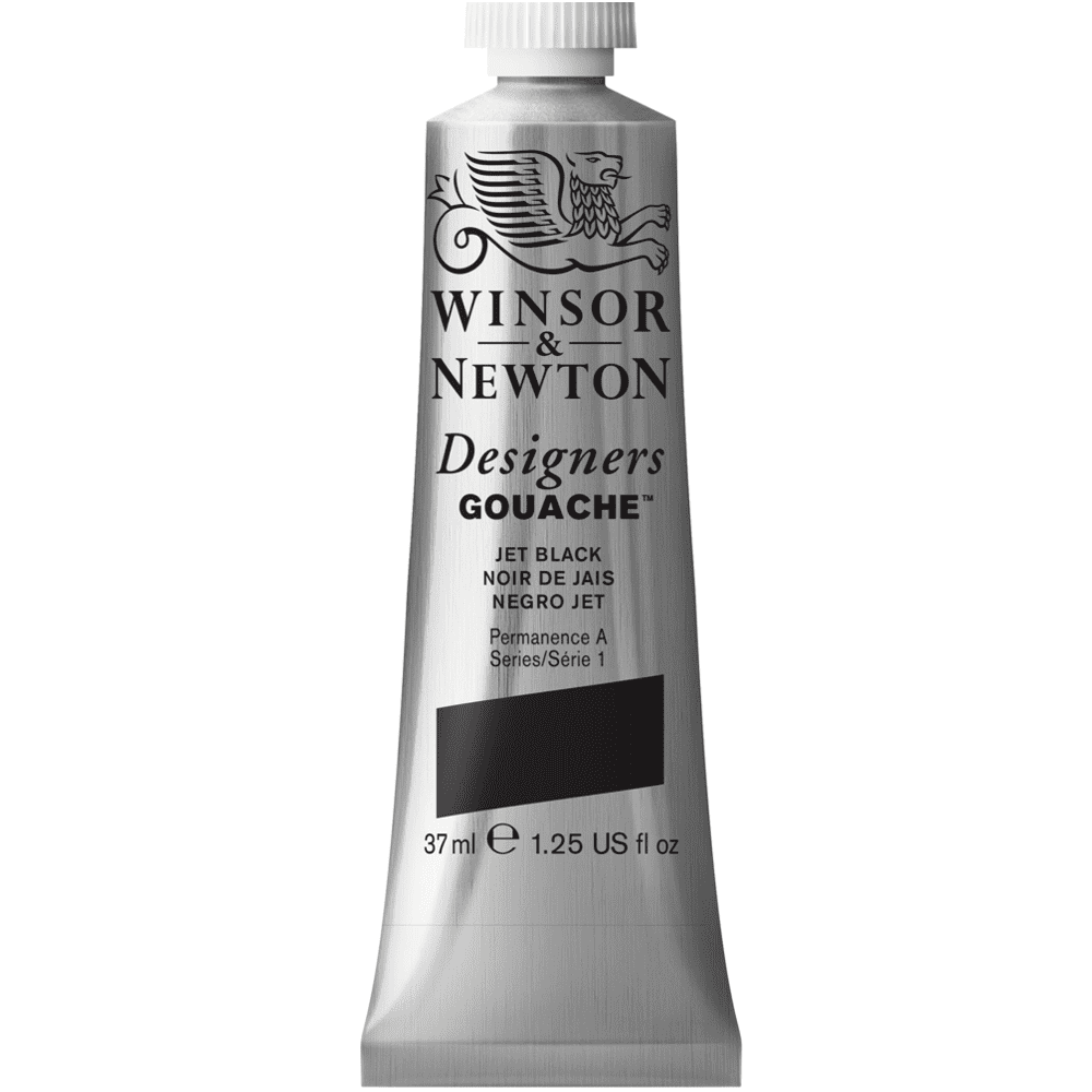 Tinta Guache Winsor & Newton Designers 37ml S1 335 Jet Black